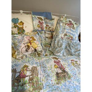 1976 Holly Hobby Bedroom Sheet Set Bedspread Canop